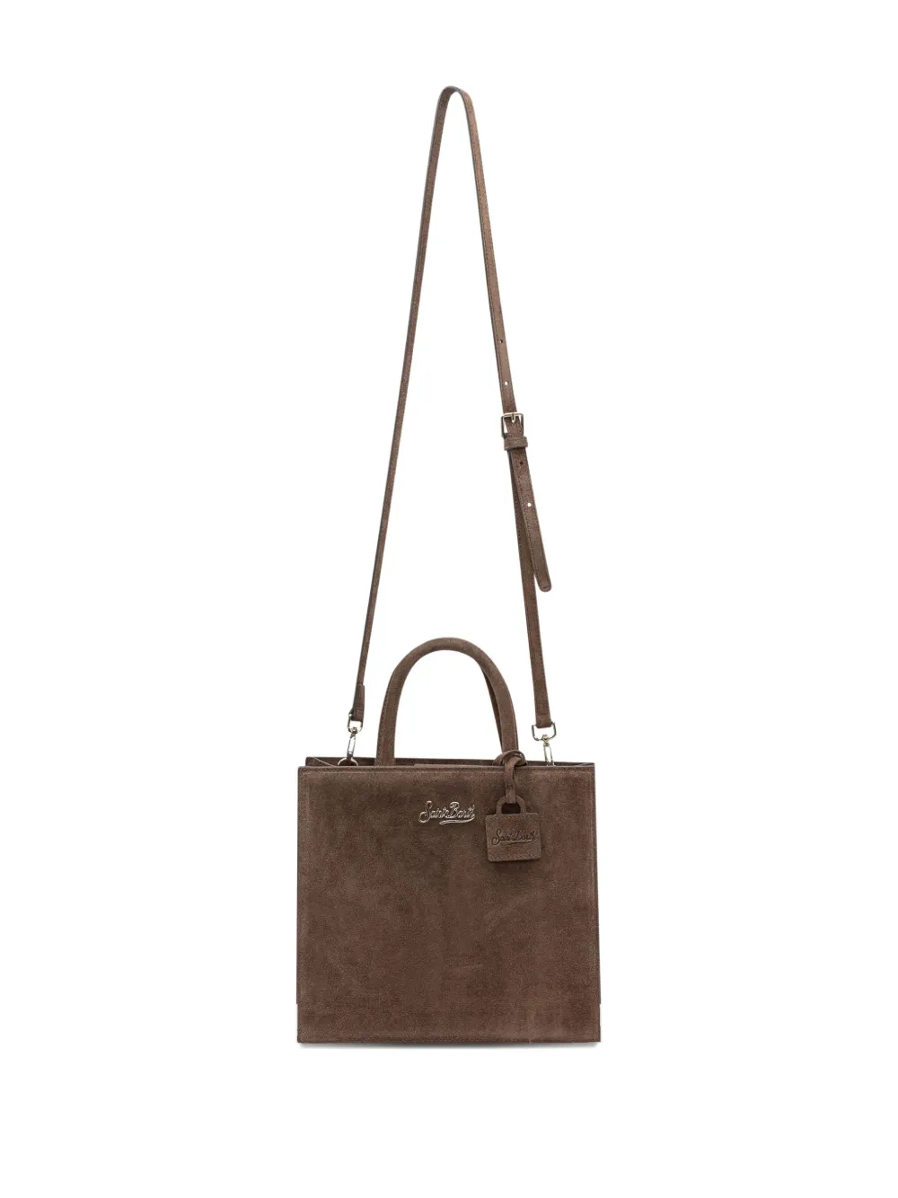 Mc2 Saint Barth Mini Shop Tote Bag In Brown
