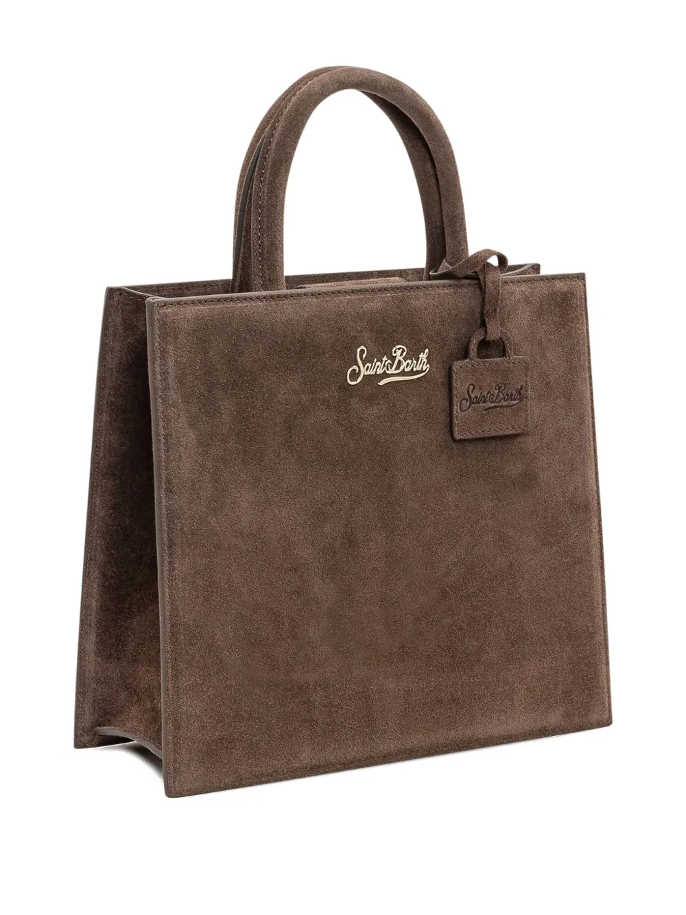 Mc2 Saint Barth Mini Shop Tote Bag In Brown