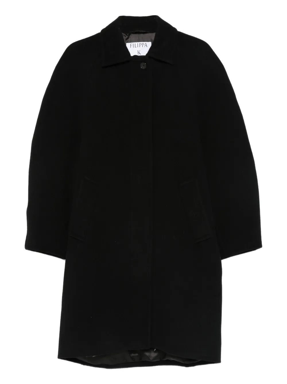 Filippa K abrigo con botones | negro | Image 1