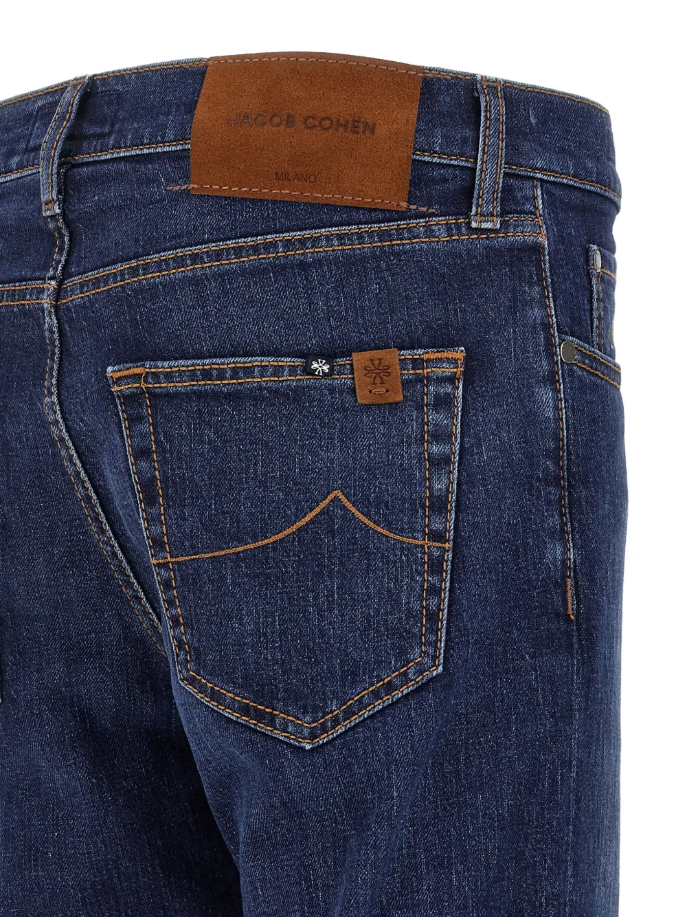Jacob Cohën Jude jeans met contrasterend stiksel en vijf zakken Blauw