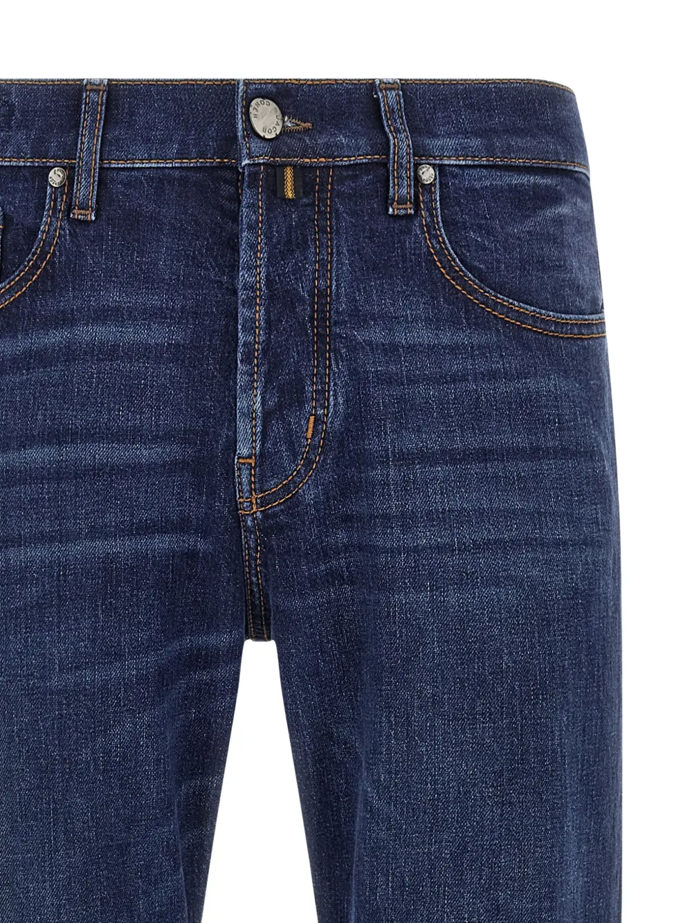 Jacob Cohën Jude jeans met contrasterend stiksel en vijf zakken Blauw