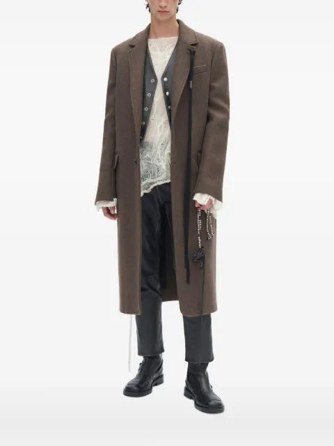 Ann Demeulemeester Melton wool coat