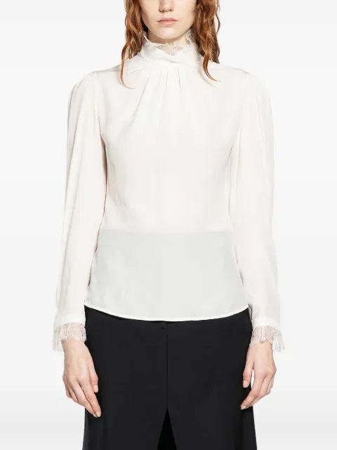 Alexander McQueen lace turtleneck top