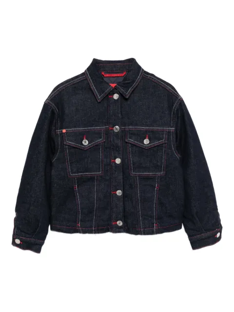 MAX&Co. Kids logo-patch denim jacket