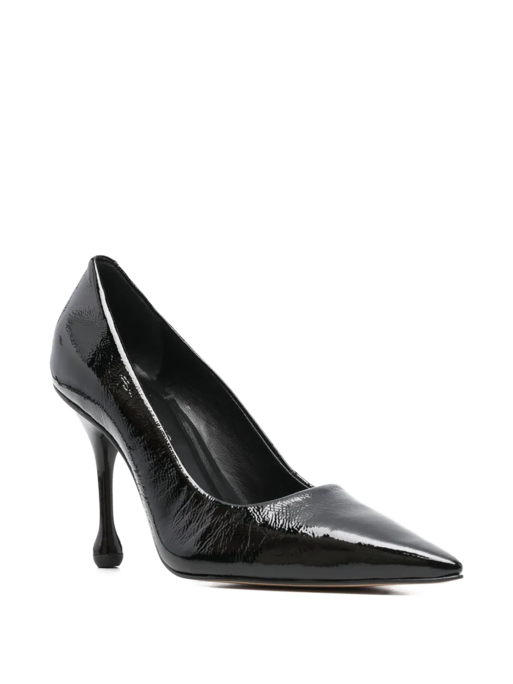 Carrano 95mm Leather Heeled Pumps In Animal Print