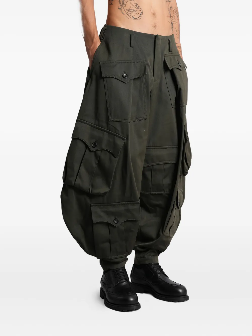 Comme Des Garçons Homme Plus マルチポケット パンツ | グリーン