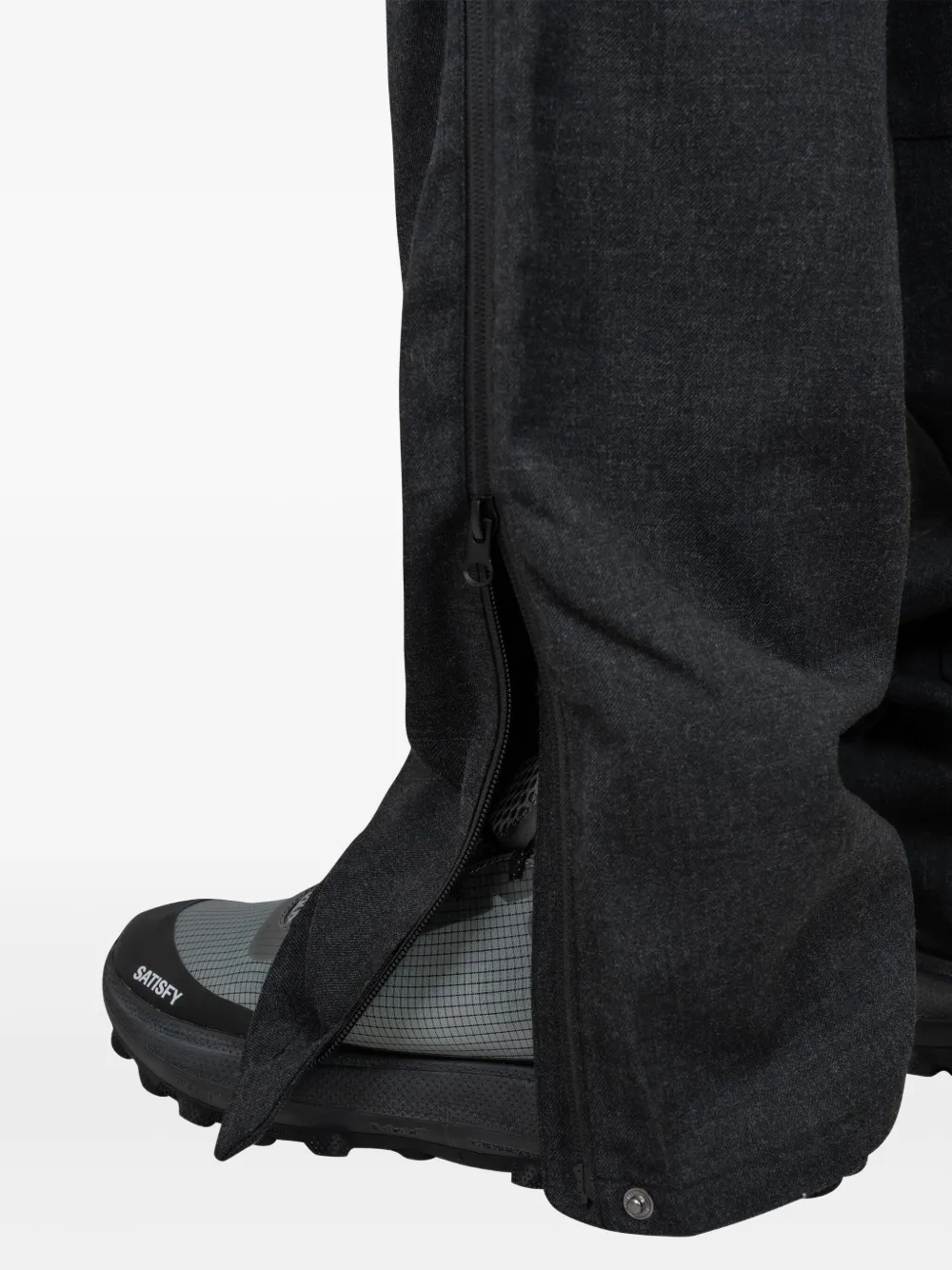 ROA Twill broek met rits Grijs