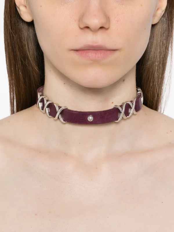 OUR LEGACY Choker ネックレス | パープル | FARFETCH JP