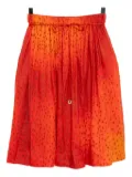 SAMUEL GUÌ YANG graphic-print skirt - Red