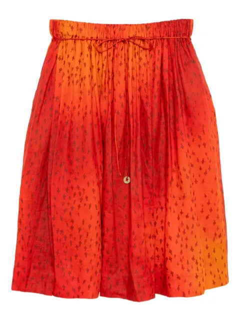 SAMUEL GUÌ YANG graphic-print skirt