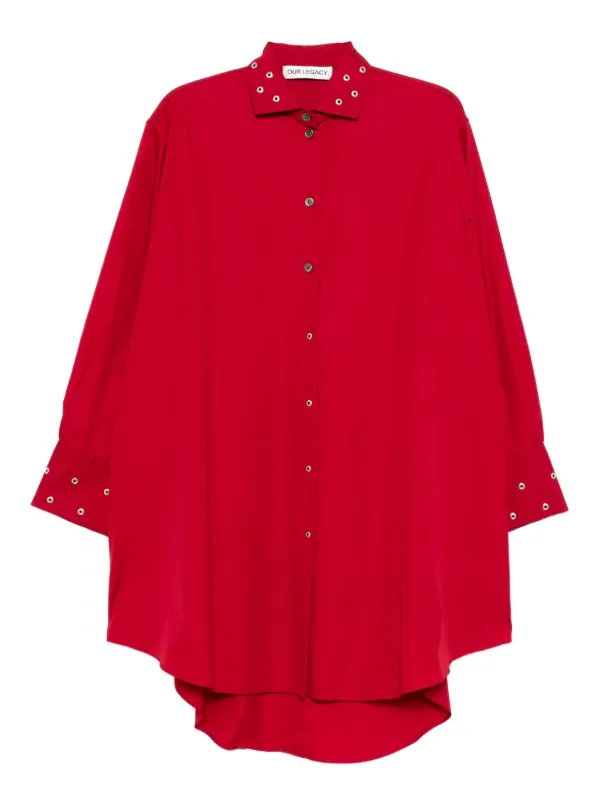 OUR LEGACY Frock Mini Dress in Red