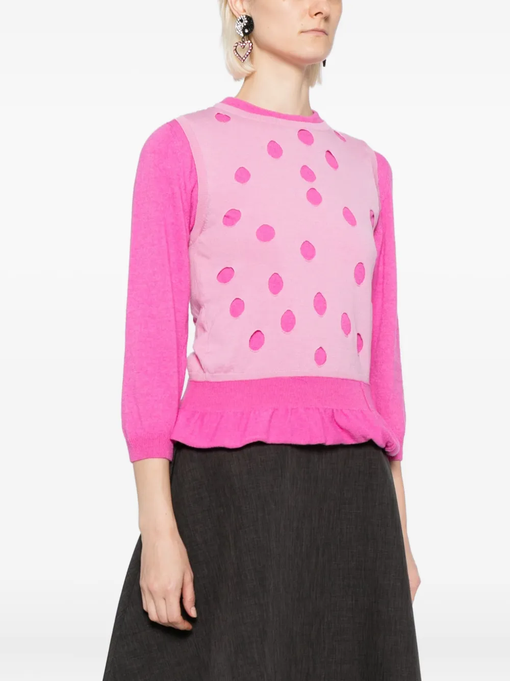 Moschino Gelaagde trui Roze