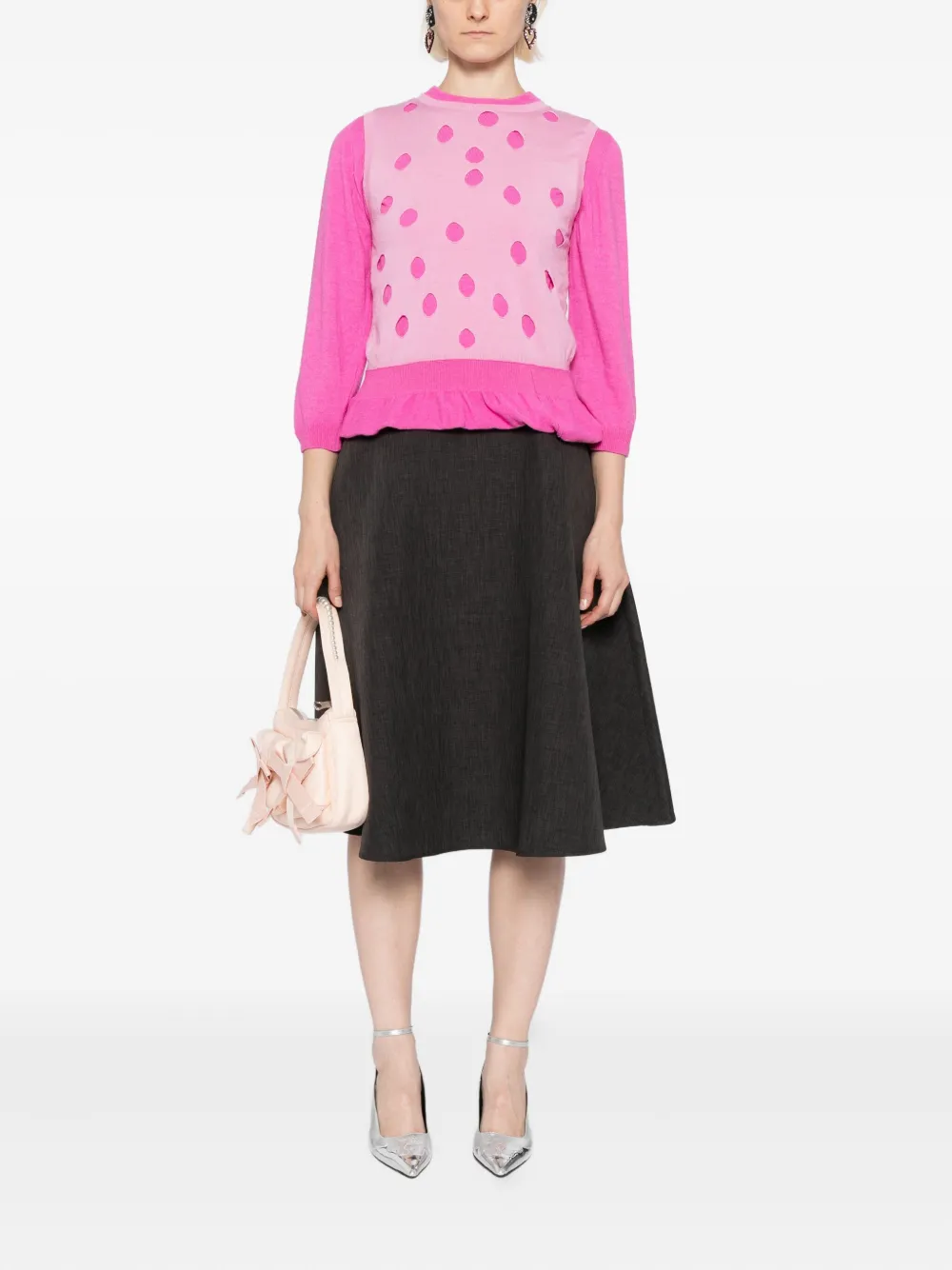 Moschino Gelaagde trui Roze