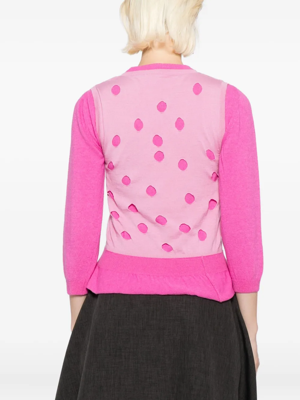 Moschino Gelaagde trui Roze