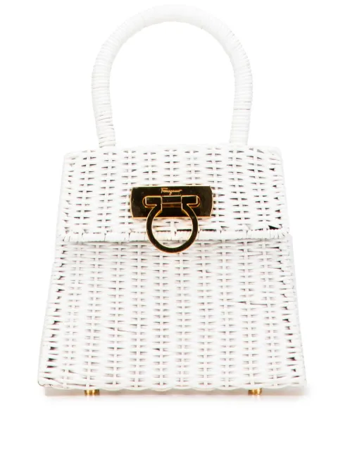 Ferragamo Pre-Owned bolsa de mano Straw Gancini 2010-2025