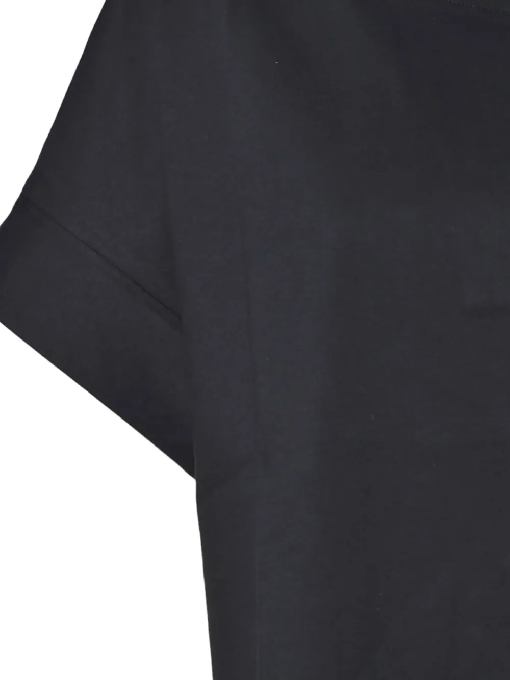 Solotre Cuffed T-shirt In Black