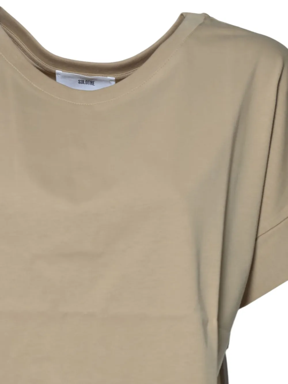 Solotre Cuffed T-shirt In Brown