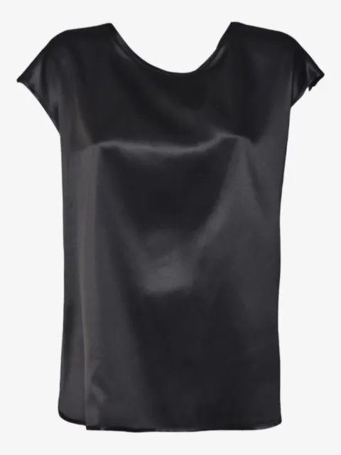 SOLOTRE blouse crop à détail noué