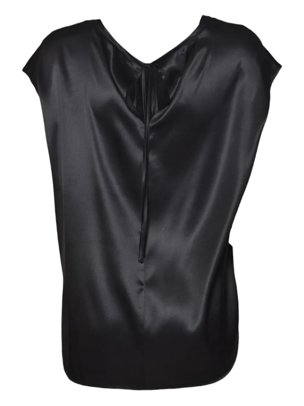 SOLOTRE tie-detail top - Zwart