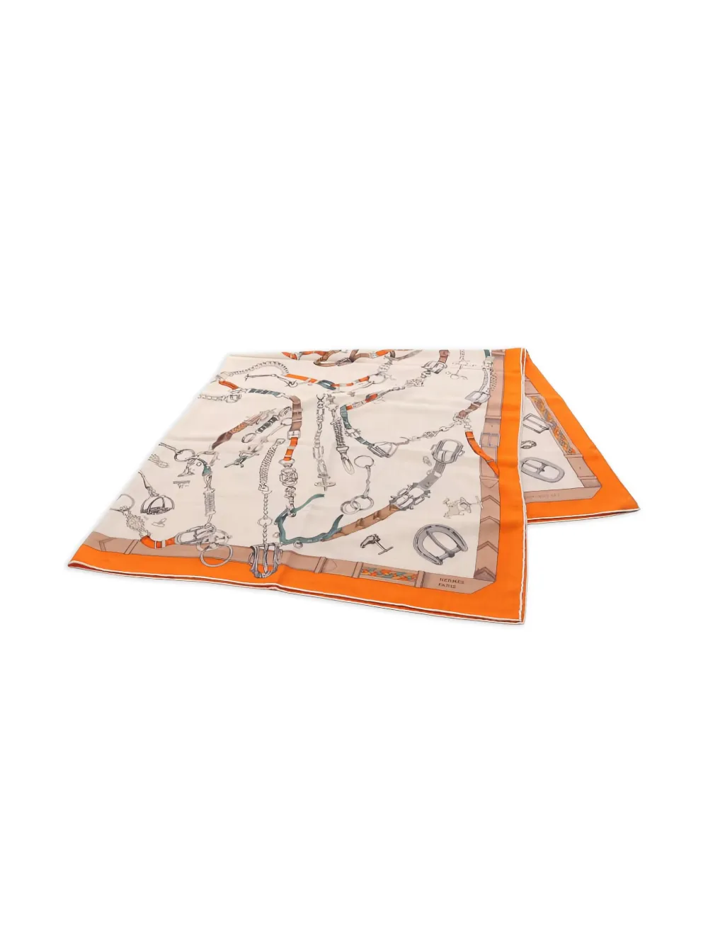 Hermès Pre-Owned 2010s Carré Jean 140 printed scarf | Neutrals | Image 1