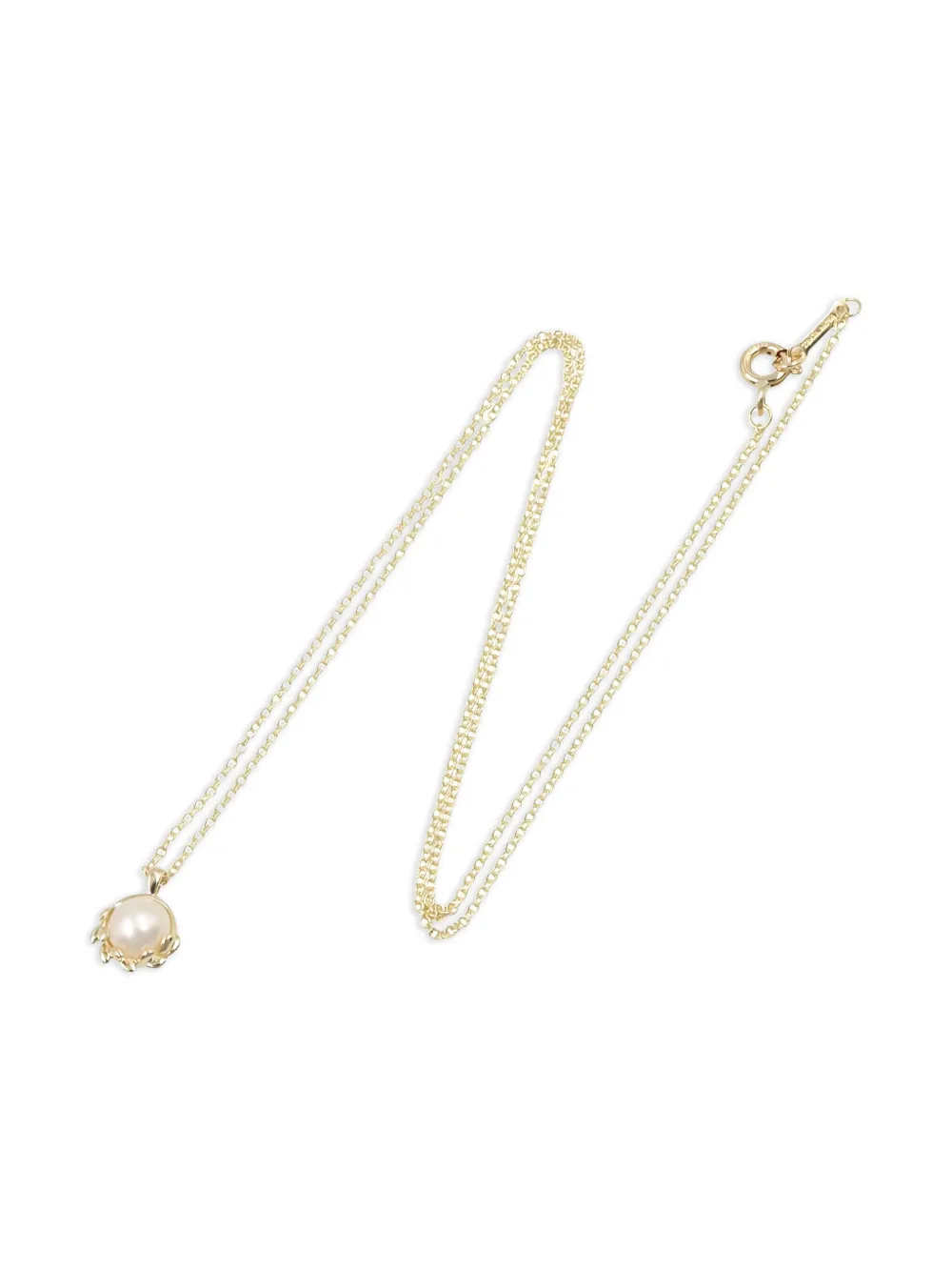 Tiffany & Co Eyewear 18K white gold Olive Leaf pearl necklace | White | Image 1
