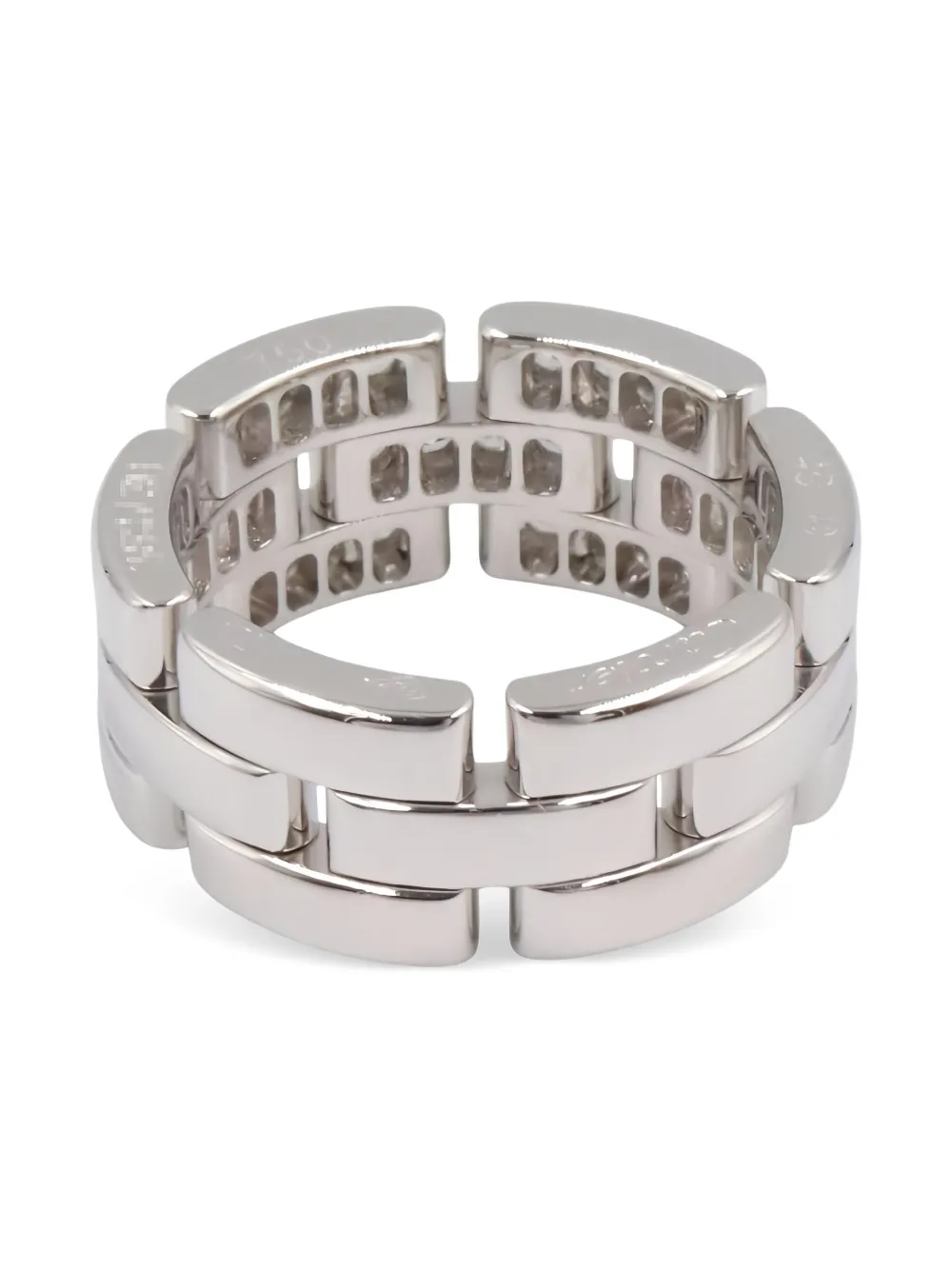 Cartier 18K white gold Maillon Panthère diamond ring | Image 2