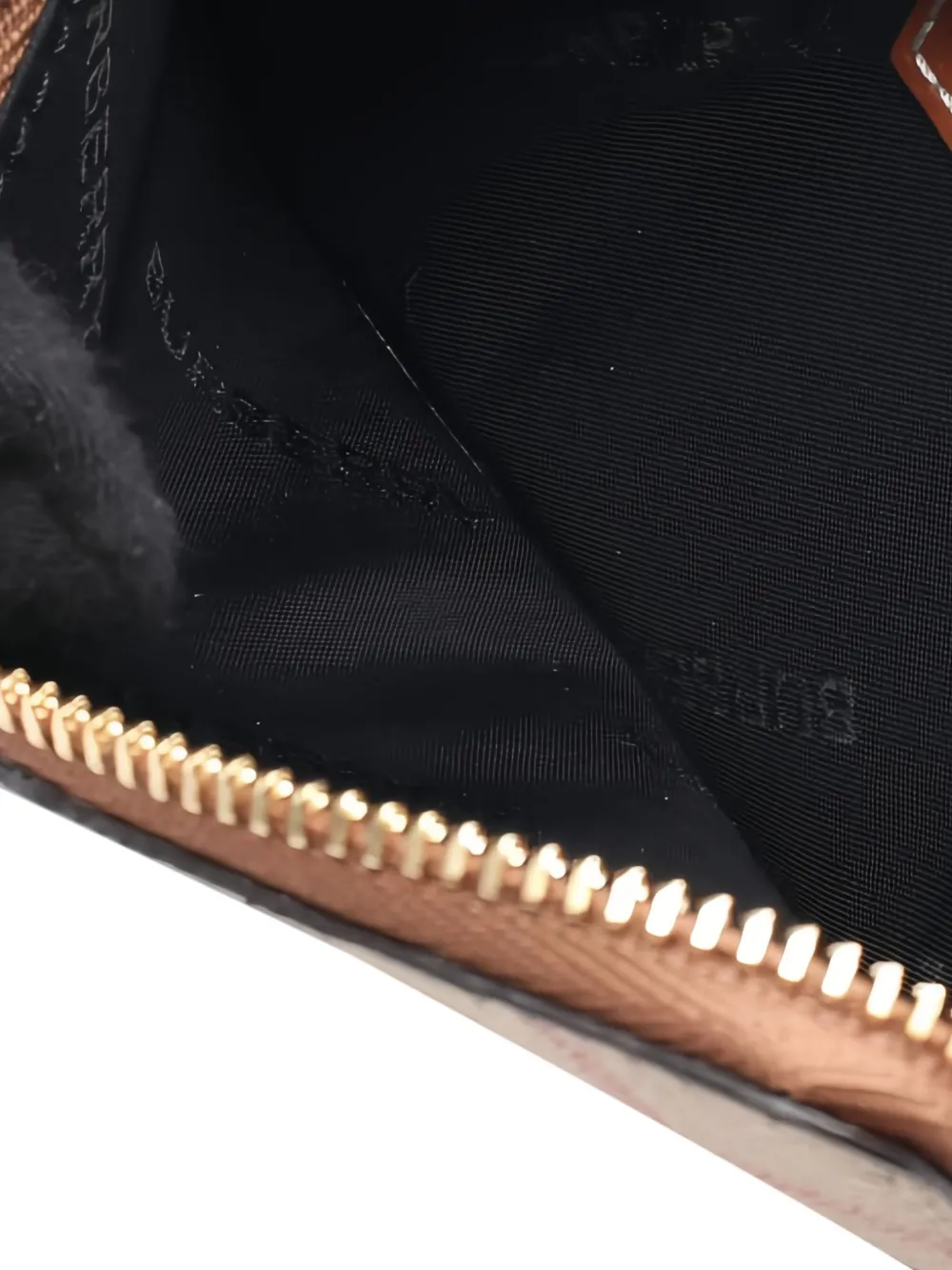 Pre-owned Burberry 2020s Check-pattern Leather Wallet In Neutral