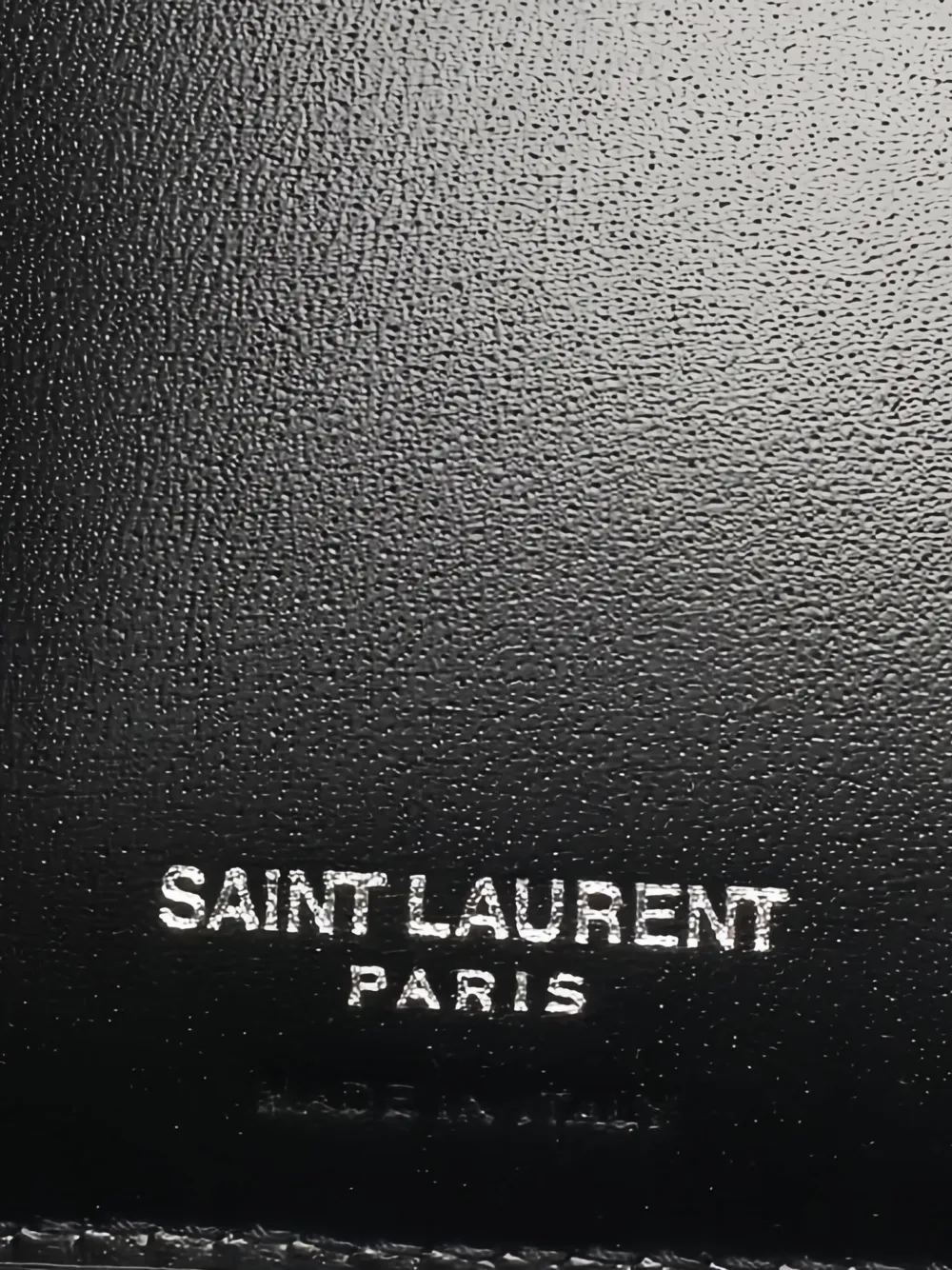 Pre-owned Saint Laurent Cassandre Bi-fold Leather Wallet In Black