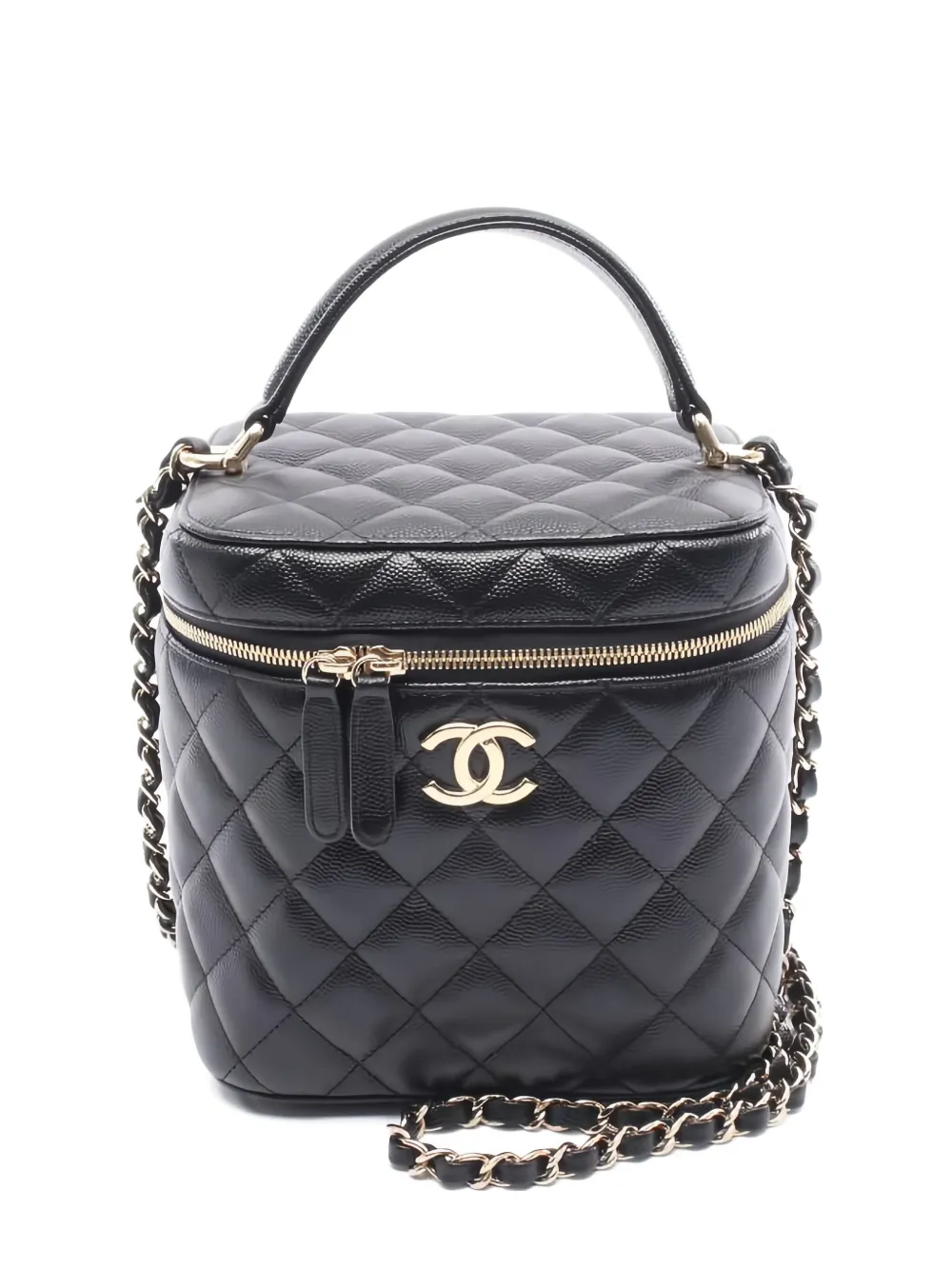 CHANEL Pre-Owned 2021s Vanity tote bag - ブラック CHANEL Pre-Owned 2021s Vanity tote bag - ブラック