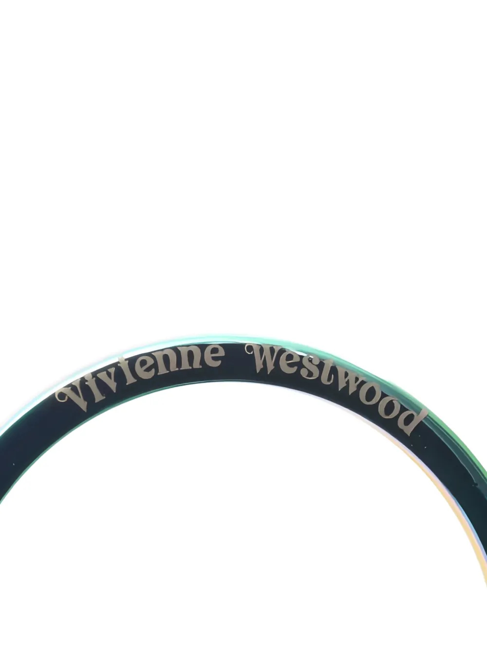 Pre-owned Vivienne Westwood Orb Leather Keyring In Multi