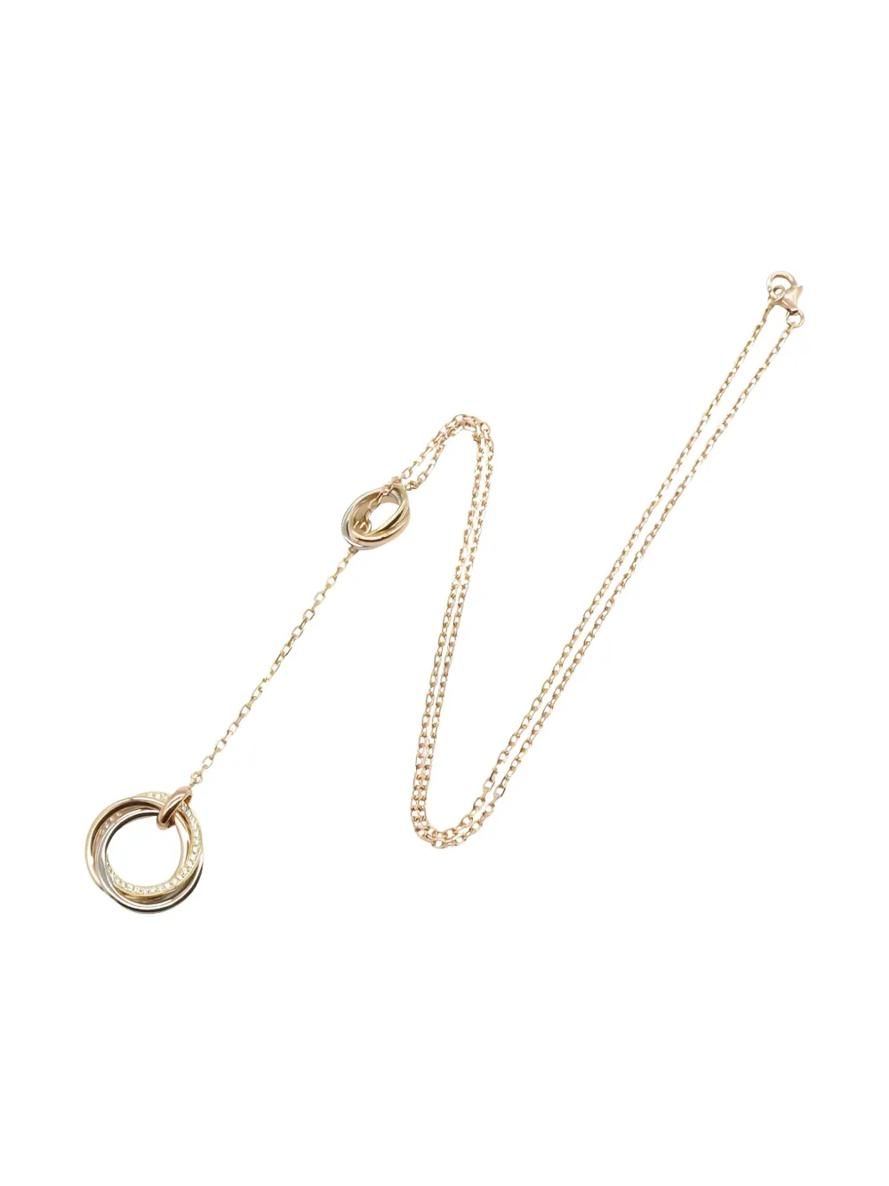 Cartier 2010s 18K gold Tufour Trinity diamond necklace | Gold | Image 1