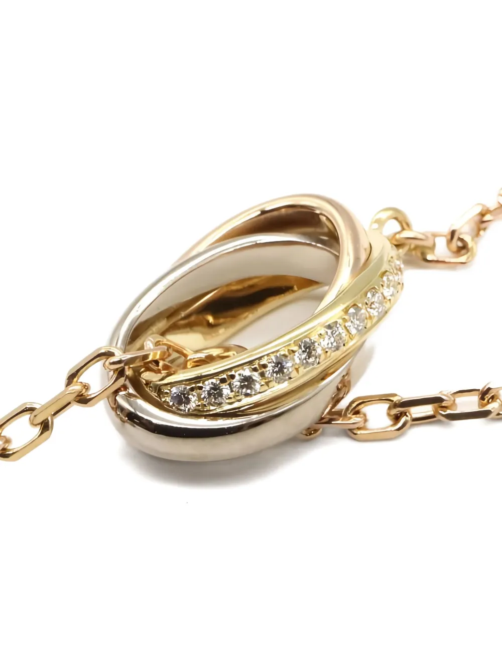 Cartier 2010s 18K gold Tufour Trinity diamond necklace | Image 2
