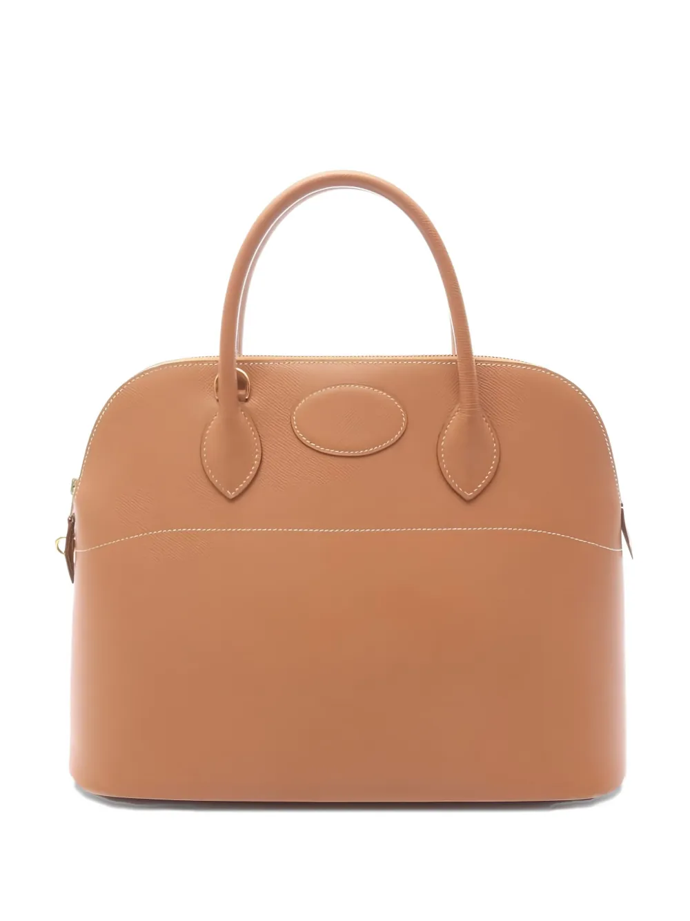 Pre-owned Hermes Bolide 37 Handbag In Brown
