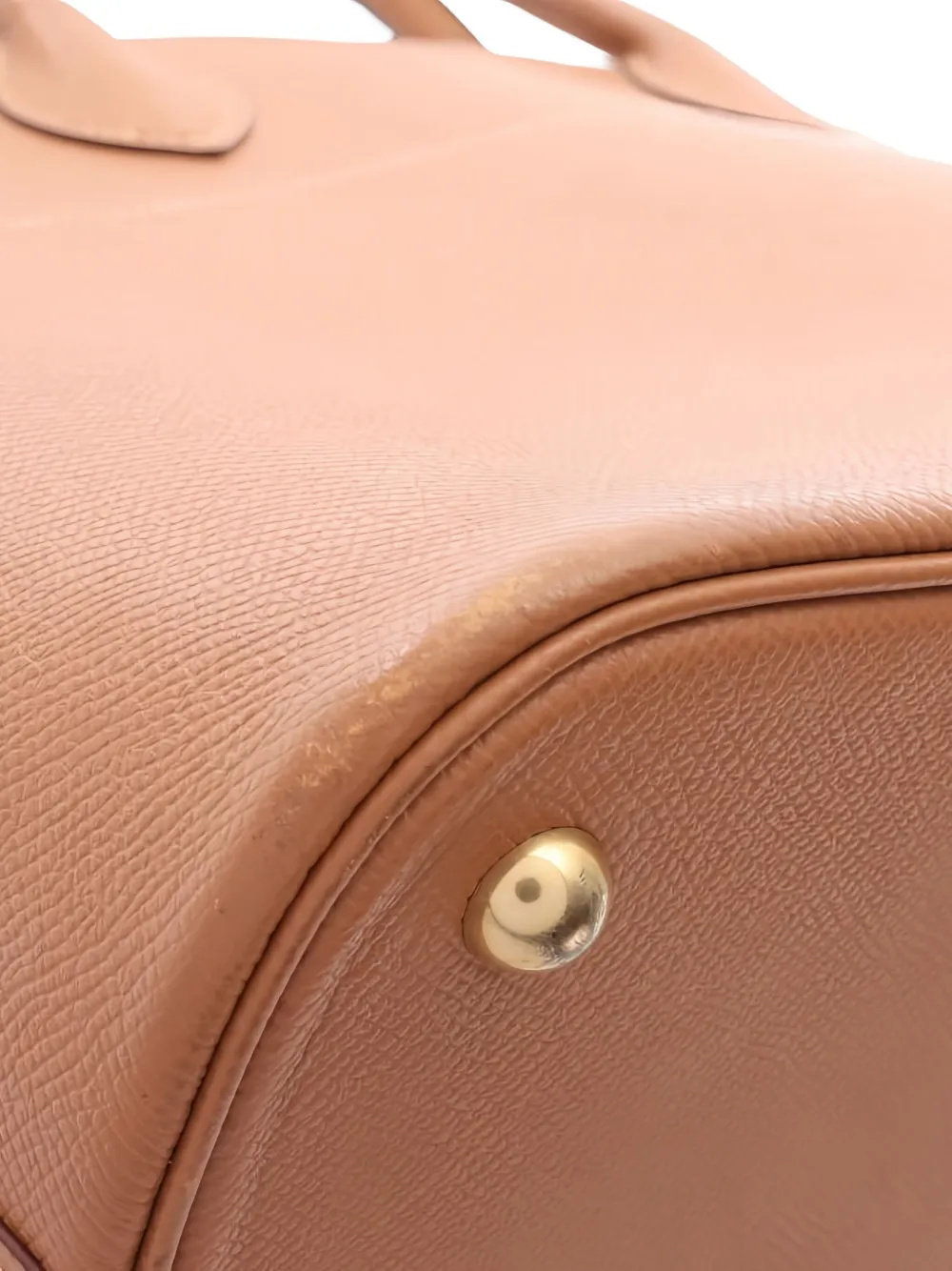 Pre-owned Hermes Bolide 37 Handbag In Brown