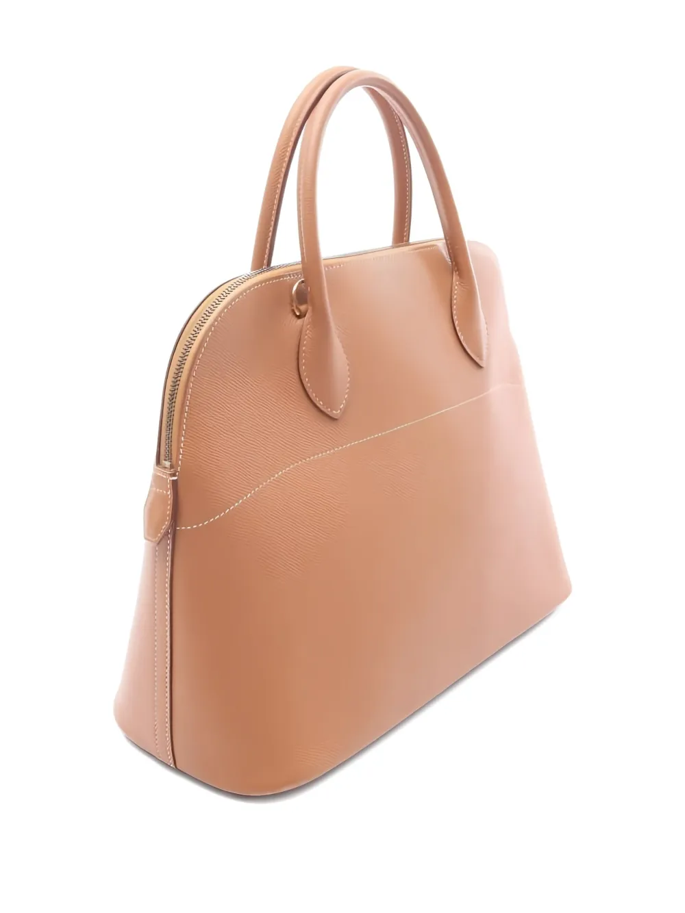 Pre-owned Hermes Bolide 37 Handbag In Brown