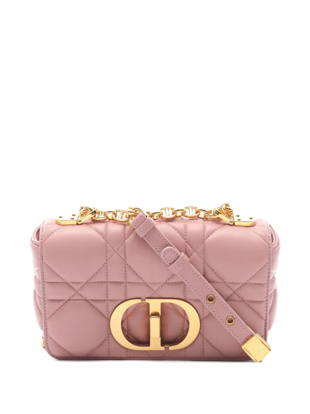 Christian Dior Pre-Owned 2010s small Caro Karo Cannage shoulder bag | Pink | Image 1