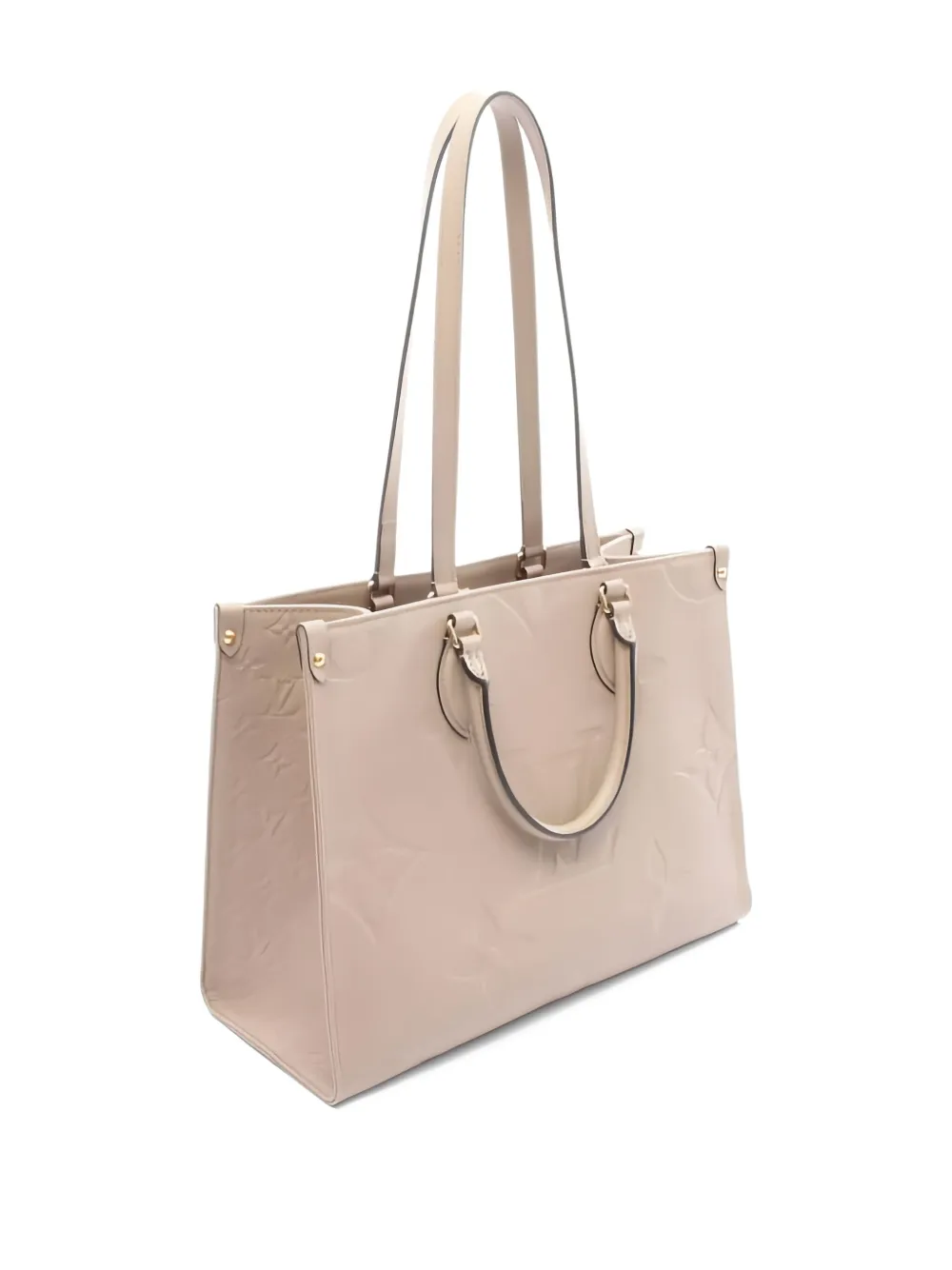 Pre-owned Louis Vuitton Onthego Mm Tote Bag In Neutral