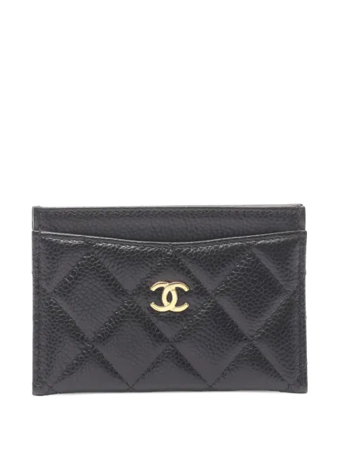 CHANEL Pre-Owned 2021s diamond-quilting card case