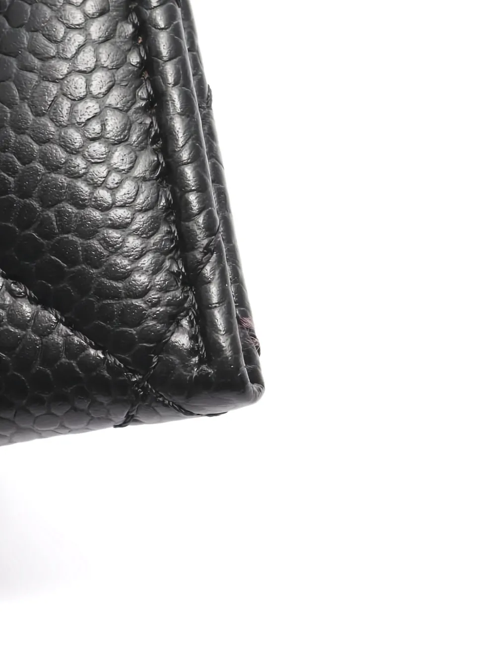 Pre-owned Chanel 2021s Diamond-quilting Card Case In Black