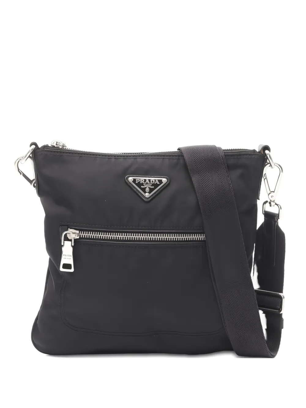 Prada Pre-Owned bolsa de hombro con logo triangular | negro | Image 1