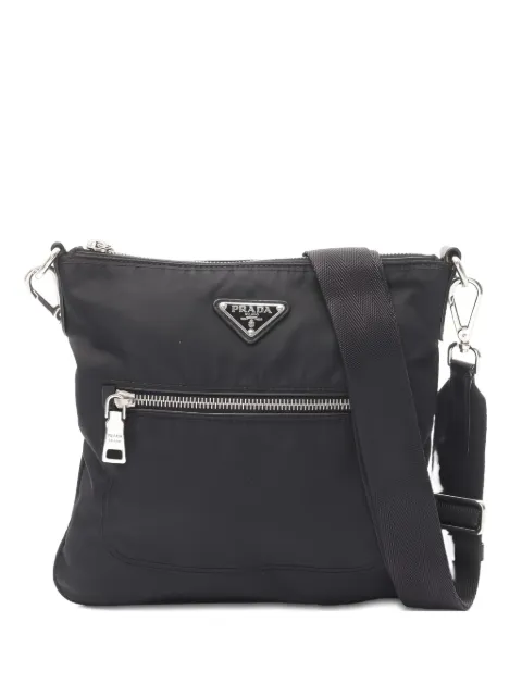Prada Pre-Owned triangle-logo shoulder bag