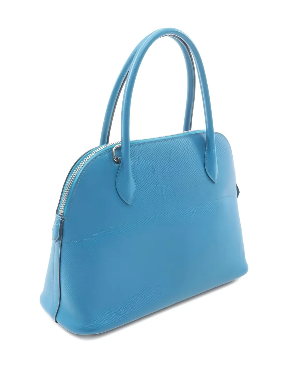 Pre-owned Hermes 2014 Bolide 27 Leather Handbag In Blue