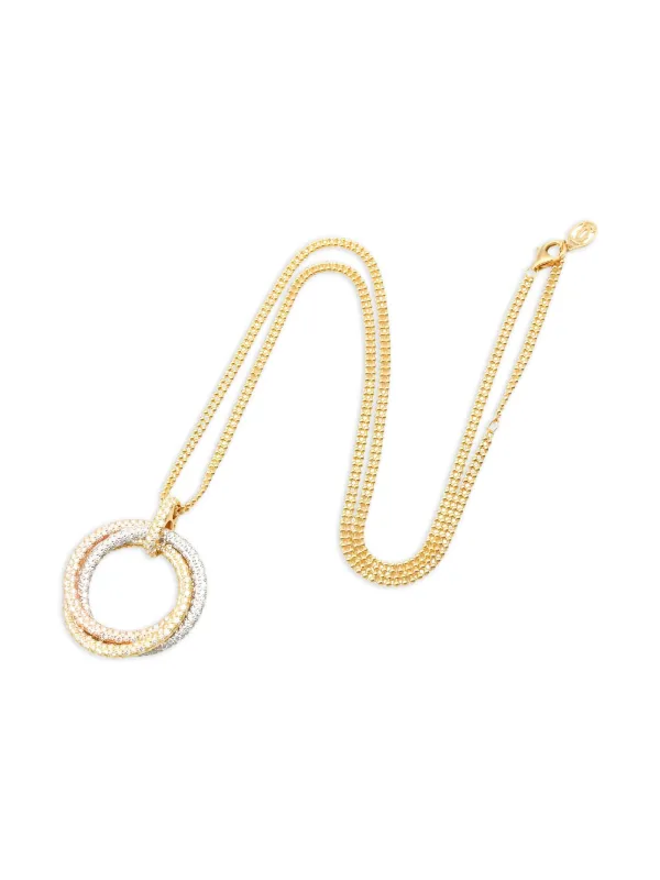 Cartier 2010s トリニティ ダイヤモンド ネックレス | ゴールドトーン 