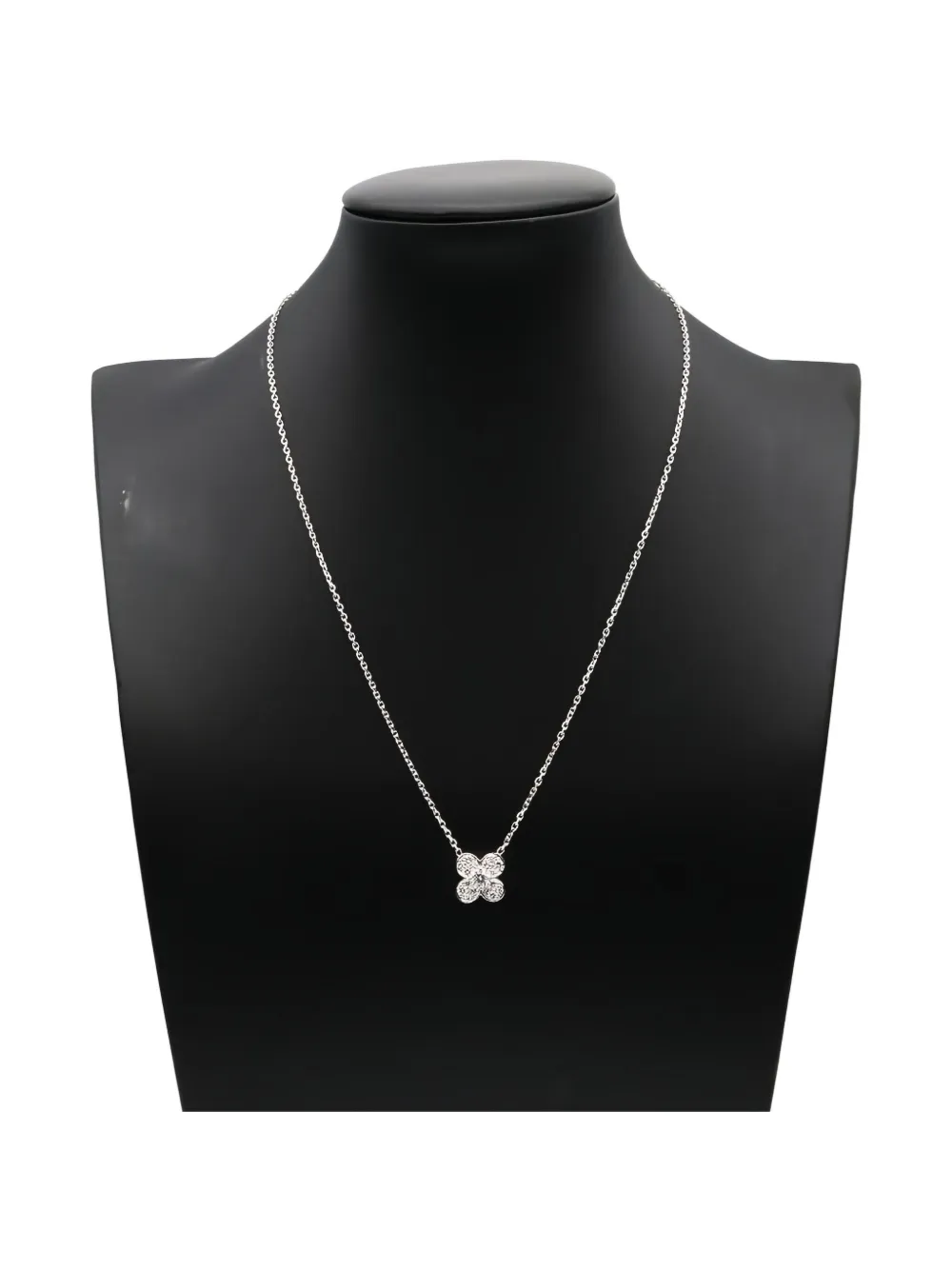 Pre-owned Van Cleef & Arpels 2010s 18k White Gold Diamond Necklace