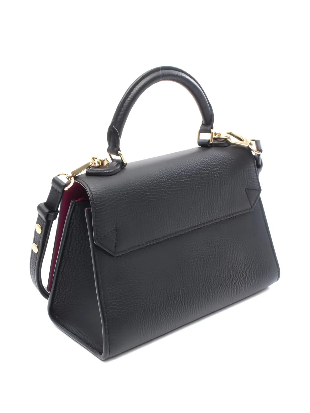 Pre-owned Louis Vuitton 2021 Twist One Handle Pm Leather Tote Bag In Black