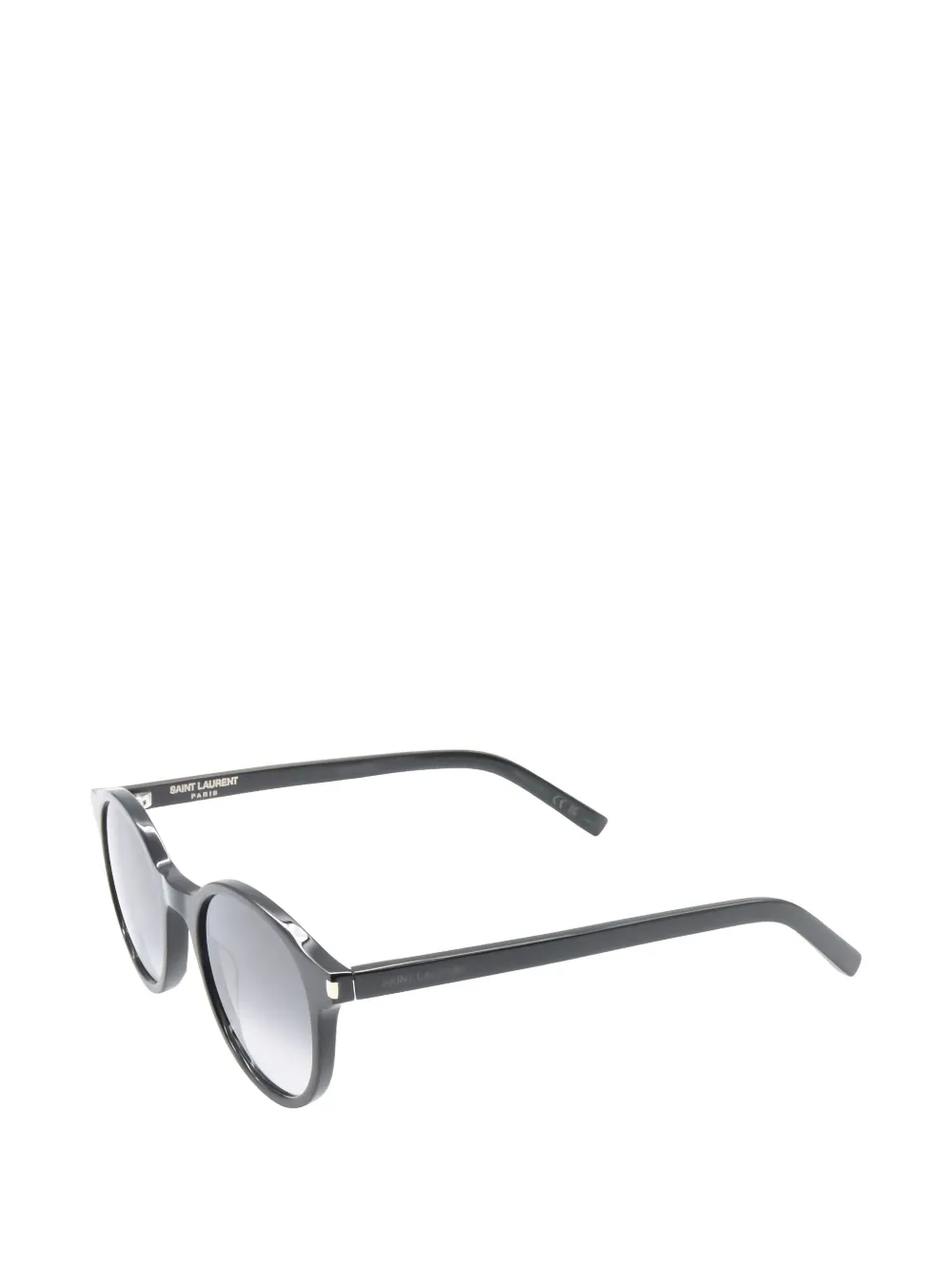 SAINT LAURENT Pre-owned 2020s Round-frame Sunglasses In Black