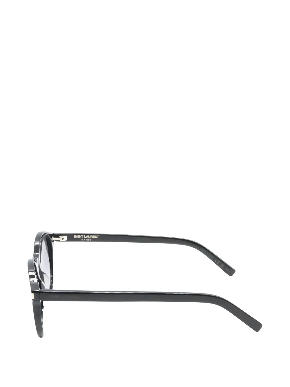 SAINT LAURENT Pre-owned 2020s Round-frame Sunglasses In Black