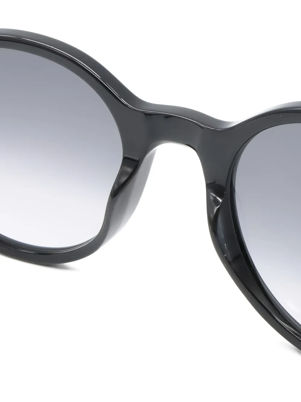 SAINT LAURENT Pre-owned 2020s Round-frame Sunglasses In Black