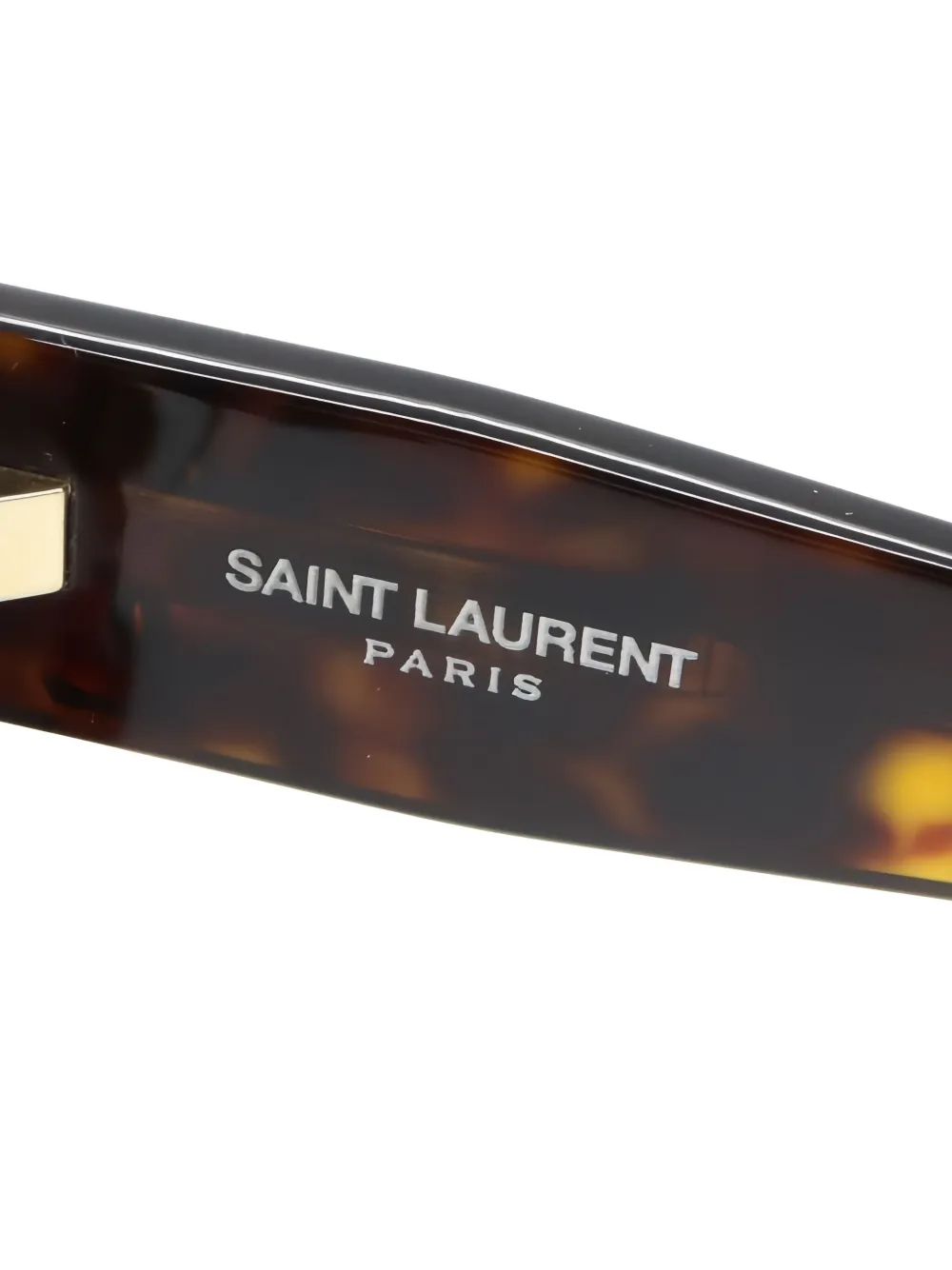 Pre-owned Saint Laurent 2020s Geometric Sunglasses In Brown