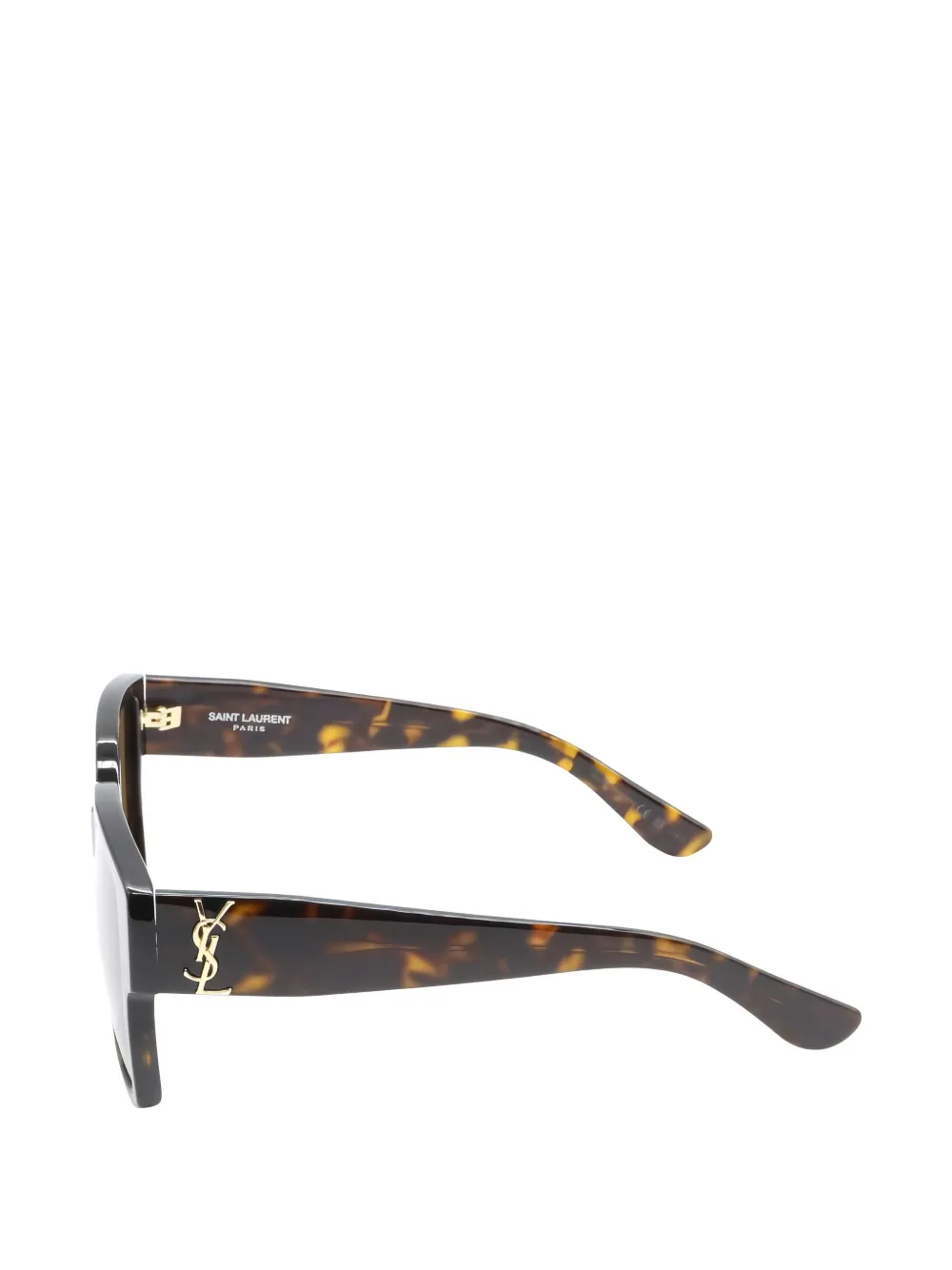 Pre-owned Saint Laurent 2020s Geometric Sunglasses In Brown
